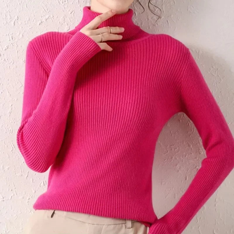 Alice - Einfacher Rollkragenpullover 20