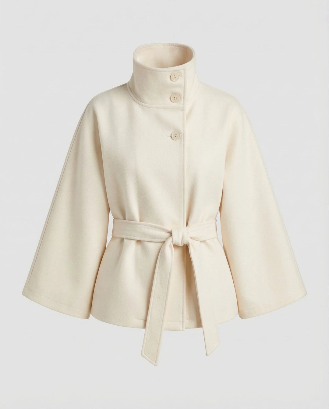 Damen Cape-Jacke mit Gürtel 3