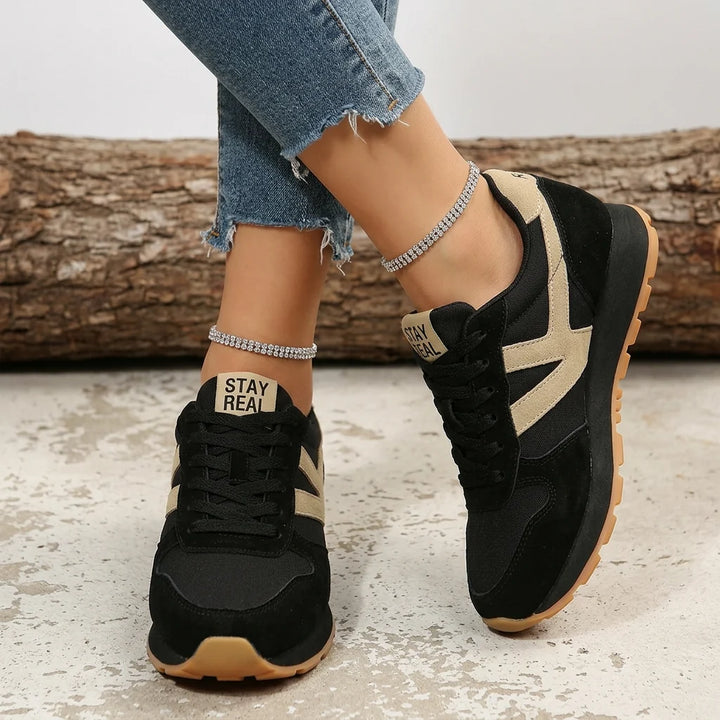 Damen orthopädische Sneaker im Retro Stil bequem 2