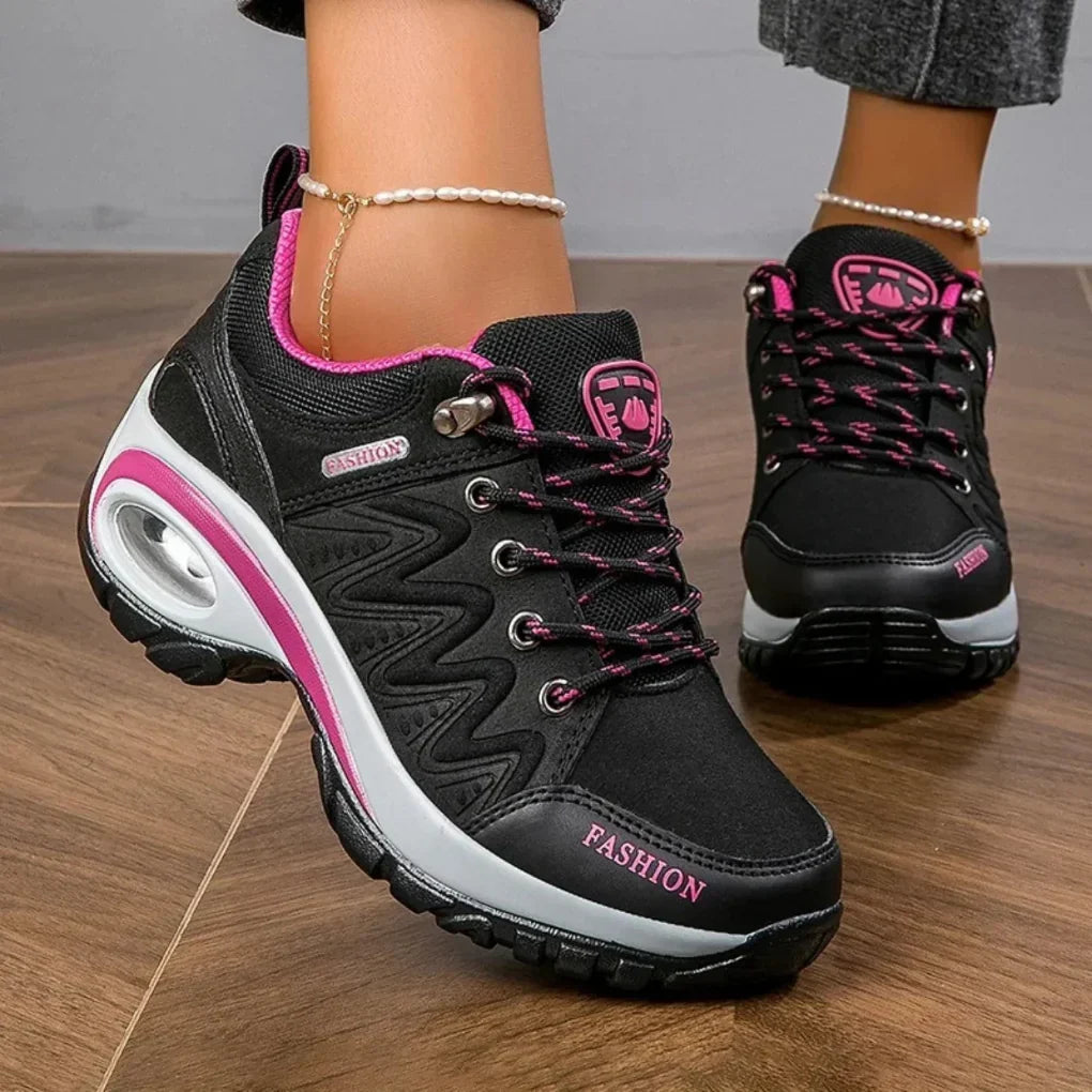 Damen wasserdichte Wanderschuhe mit rutschfester Sohle 2