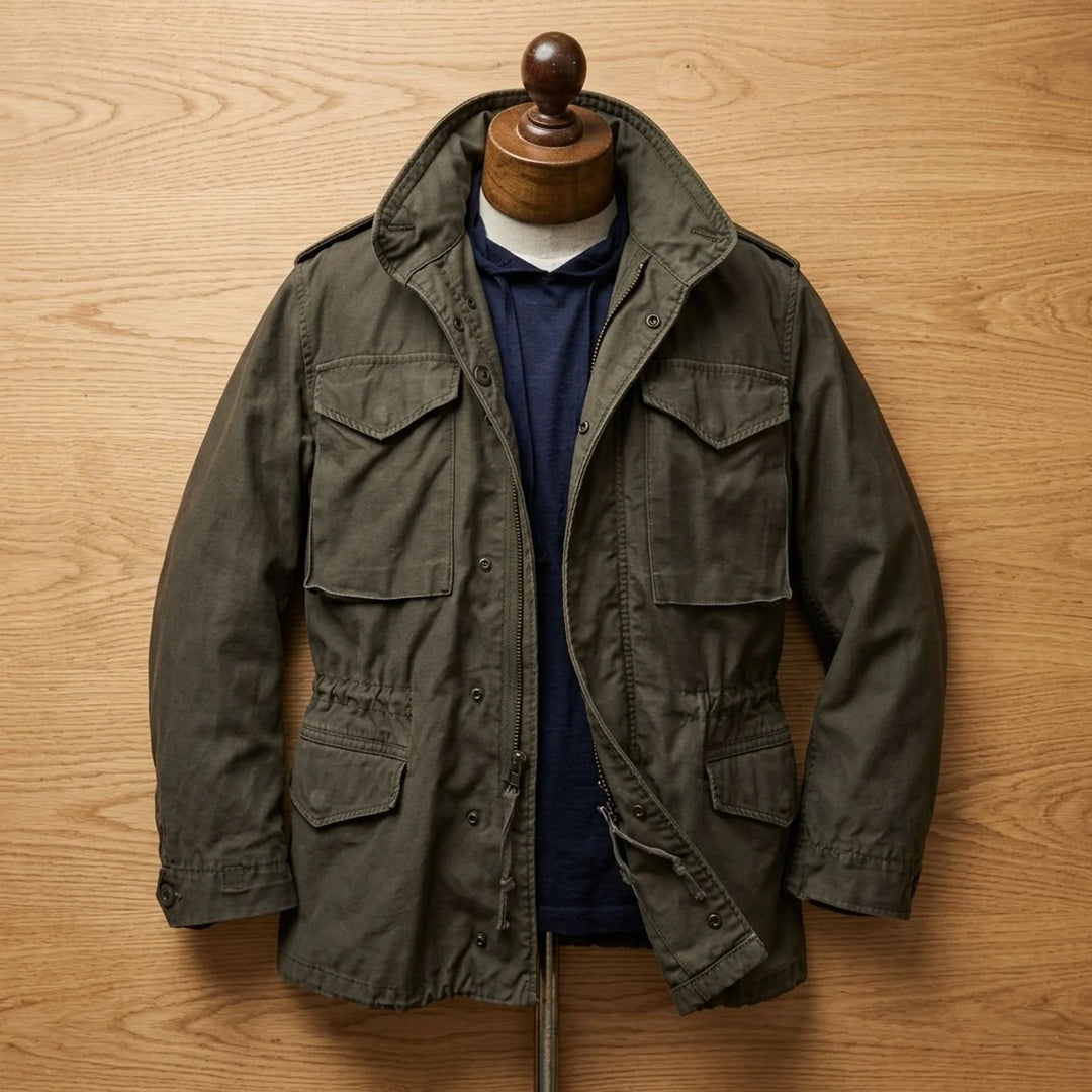 Dominik | Herren Vintage Feldjacke mit verstellbarem Bund M65 Field Jacket 9