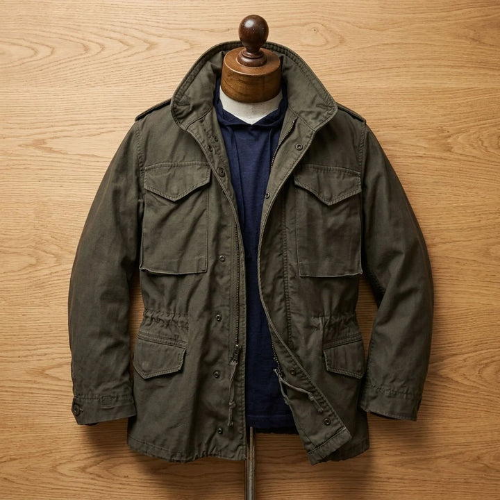 Dominik | Herren Vintage Feldjacke mit verstellbarem Bund M65 Field Jacket 9