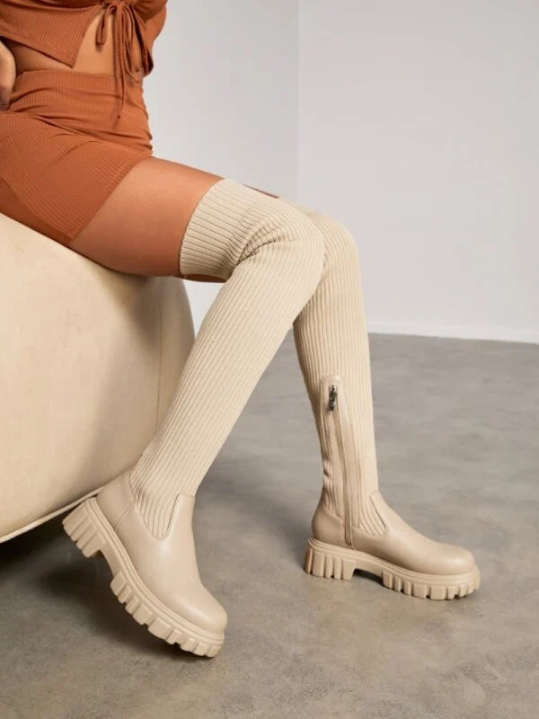 Drune | Luxuriöse Overknee-Stiefel 0