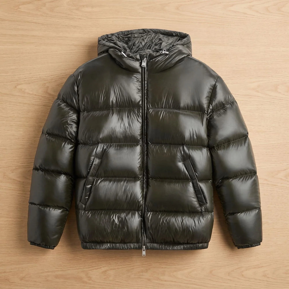 Elias | Herren Steppjacke Oversized Kapuzen-Pufferjacke Wasserabweisend 1