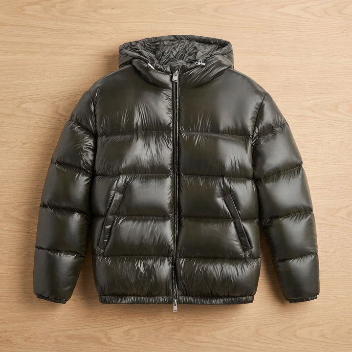 Elias | Herren Steppjacke Oversized Kapuzen-Pufferjacke Wasserabweisend 1