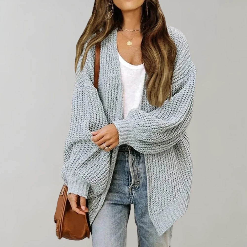 Elsa | Damen Freizeit-Strickjacke mit offener Vorderseite 2