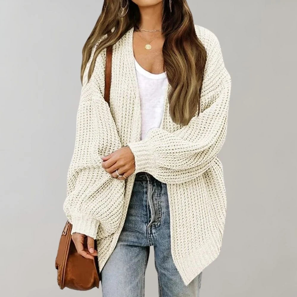 Elsa | Damen Freizeit-Strickjacke mit offener Vorderseite 4