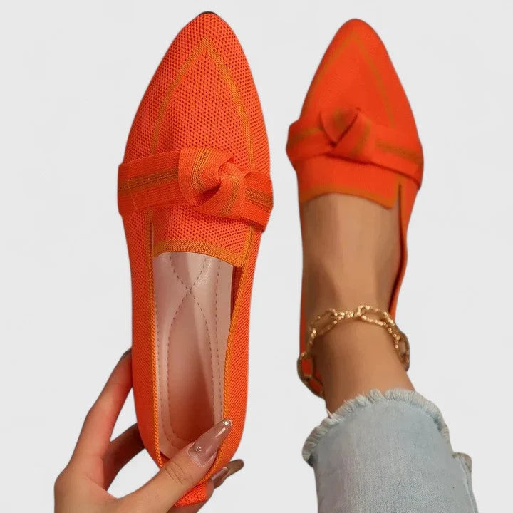 Felicia | Orthopädische Spitz Zulaufende Knoten Loafer 2