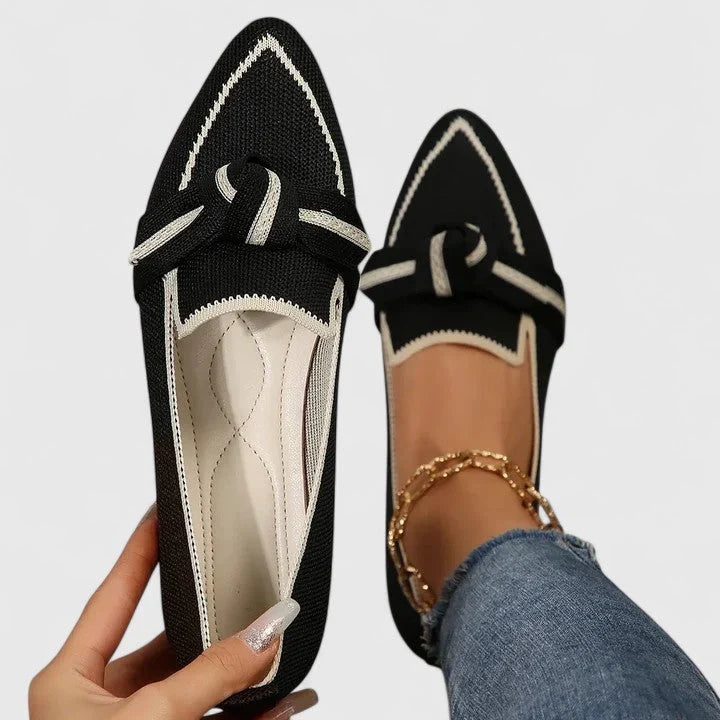 Felicia | Orthopädische Spitz Zulaufende Knoten Loafer 5
