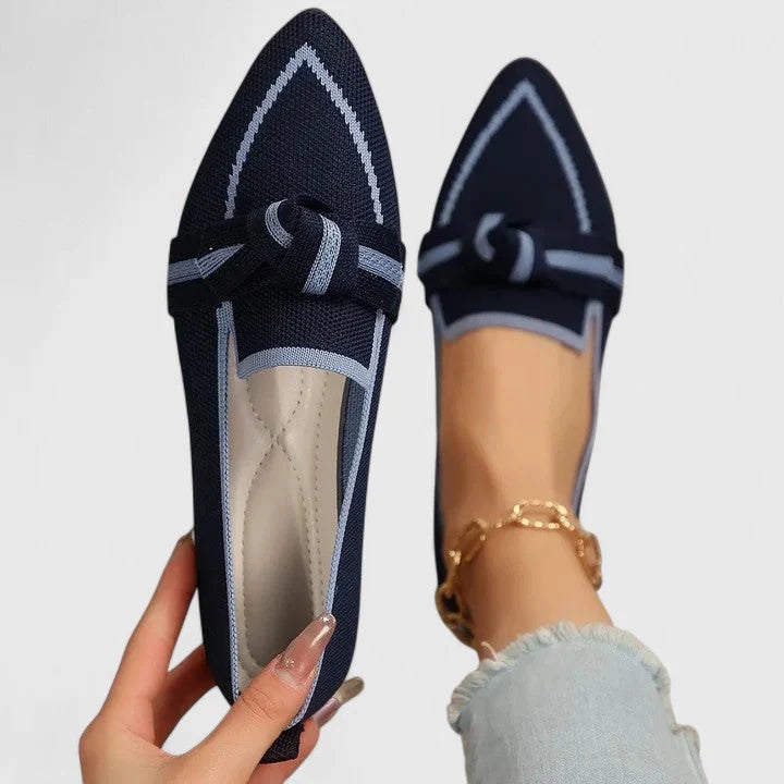 Felicia | Orthopädische Spitz Zulaufende Knoten Loafer 6