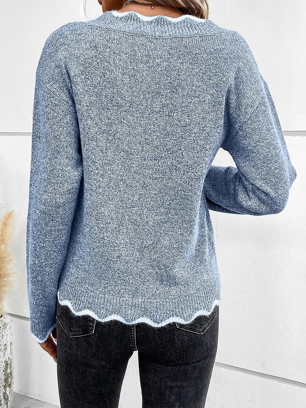 Felicitas | Strickpullover mit V-Ausschnitt 1