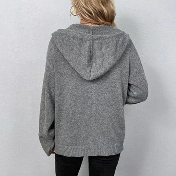 Gudrun | Damen Freizeit-Strickjacke mit Knopfleiste vorne 1