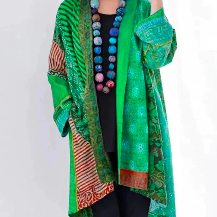 Hanna | Damen Locker geschnittene Boho-Strickjacke in Duster-Länge 3