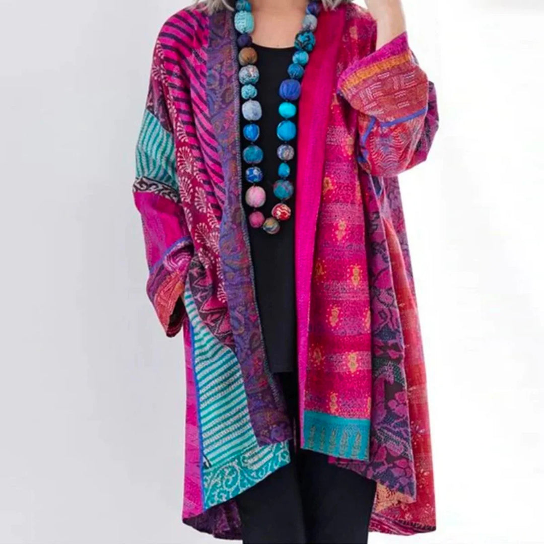 Hanna | Damen Locker geschnittene Boho-Strickjacke in Duster-Länge 4