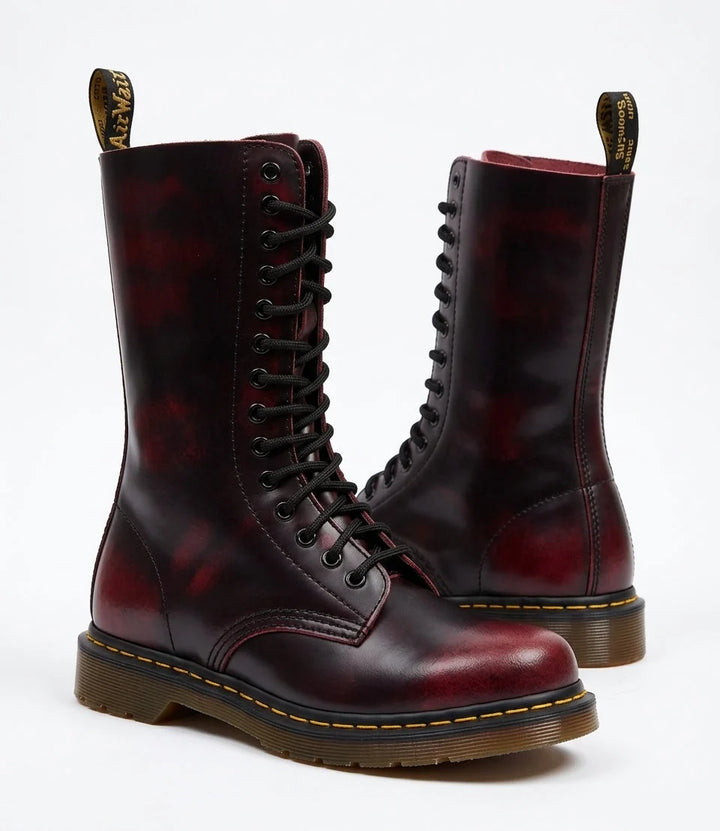 Herren Combat Boots aus Leder mit Profilsohle 5