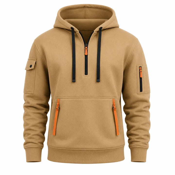 Herren Hoodie mit Reißverschluss und Fronttasche 9