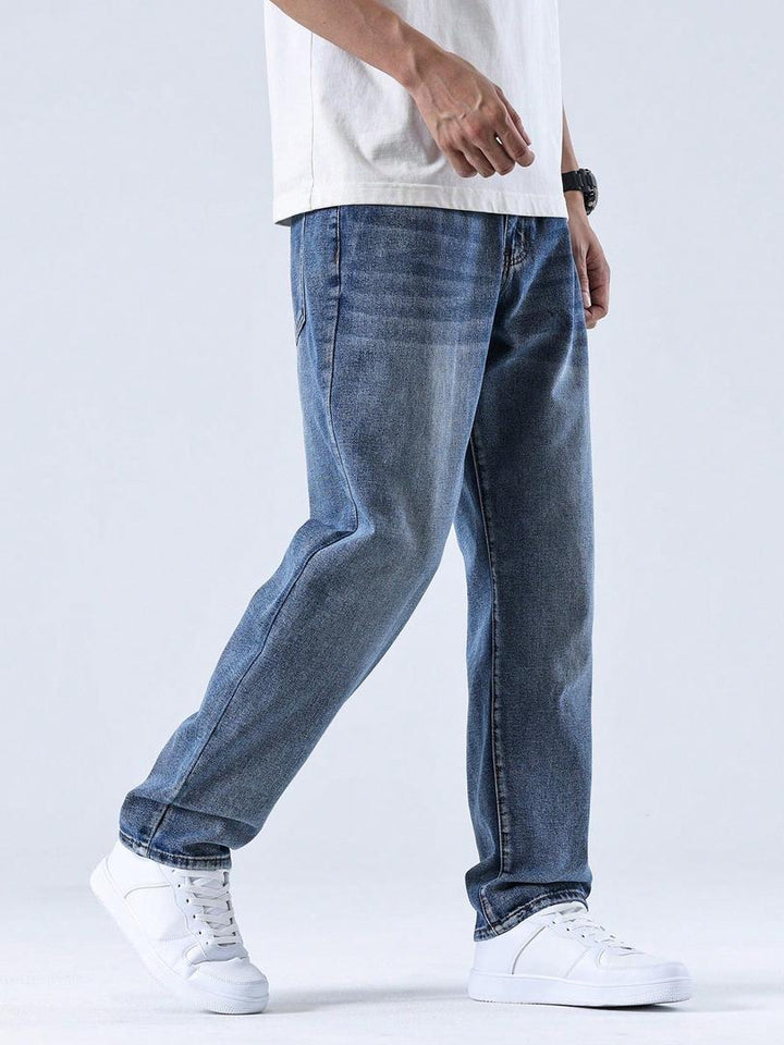 Herren Jeans | Gerade Beine & Gewaschene Optik 0