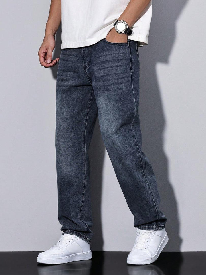 Herren Jeans | Gerade Beine & Gewaschene Optik 3