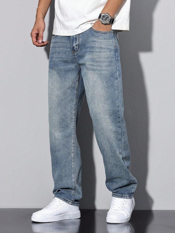 Herren Jeans | Gerade Beine & Gewaschene Optik 4