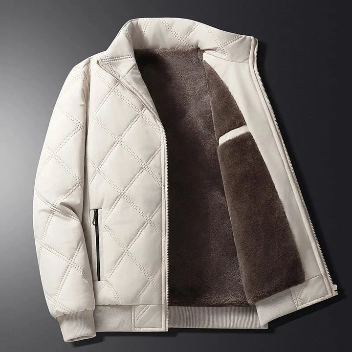 Herren Langarm-Winterjacke mit Taschen 0