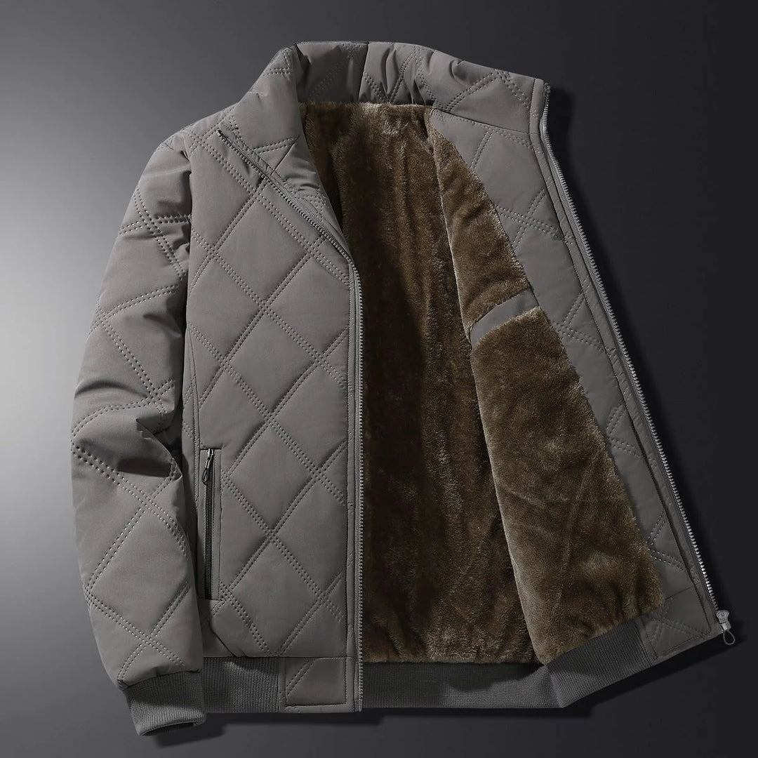 Herren Langarm-Winterjacke mit Taschen 5