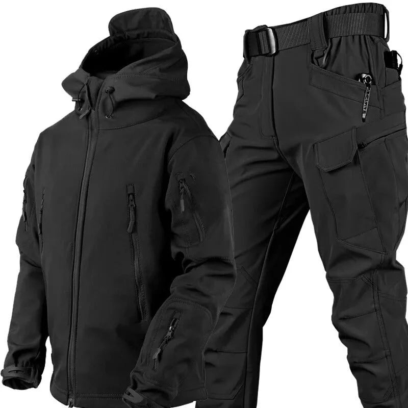Herren Outdoor Set wasserdicht mit Fleecefutter 0