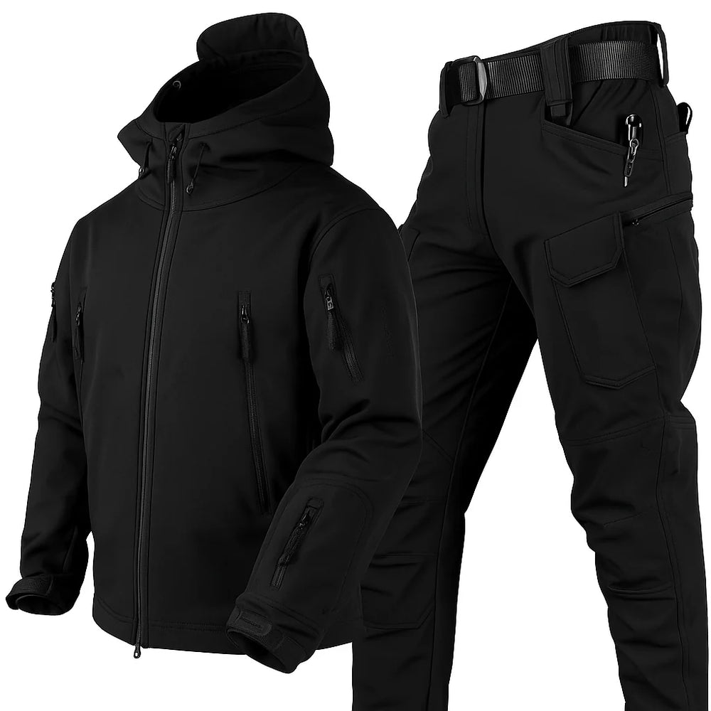 Herren Outdoor Set wasserdicht mit Fleecefutter 1