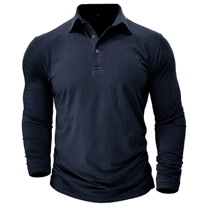 Langarm Poloshirt Herren | Figurbetonte Passform 1