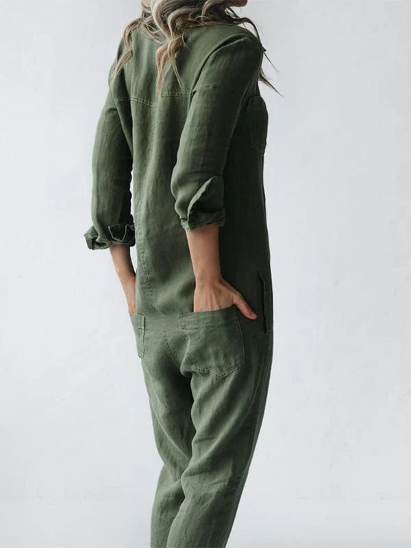 Lässiger Jumpsuit – Liv | 100% Baumwolle, mit praktischen Taschen 2