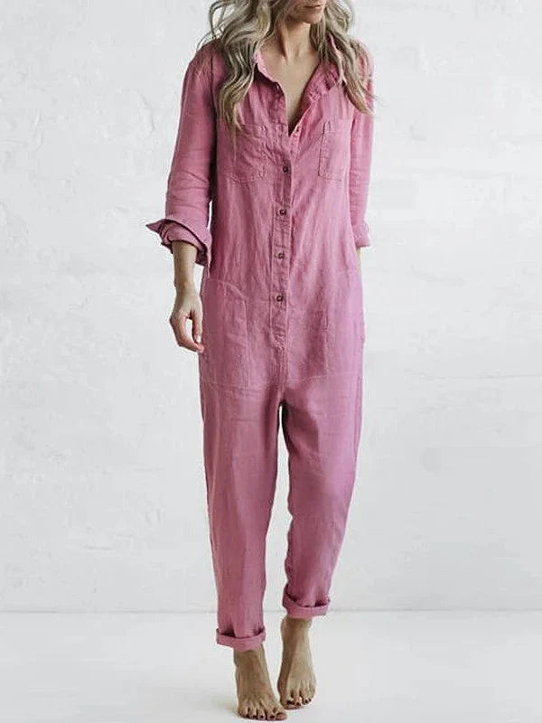 Lässiger Jumpsuit – Liv | 100% Baumwolle, mit praktischen Taschen 3