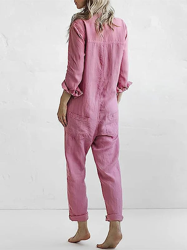 Lässiger Jumpsuit – Liv | 100% Baumwolle, mit praktischen Taschen 6