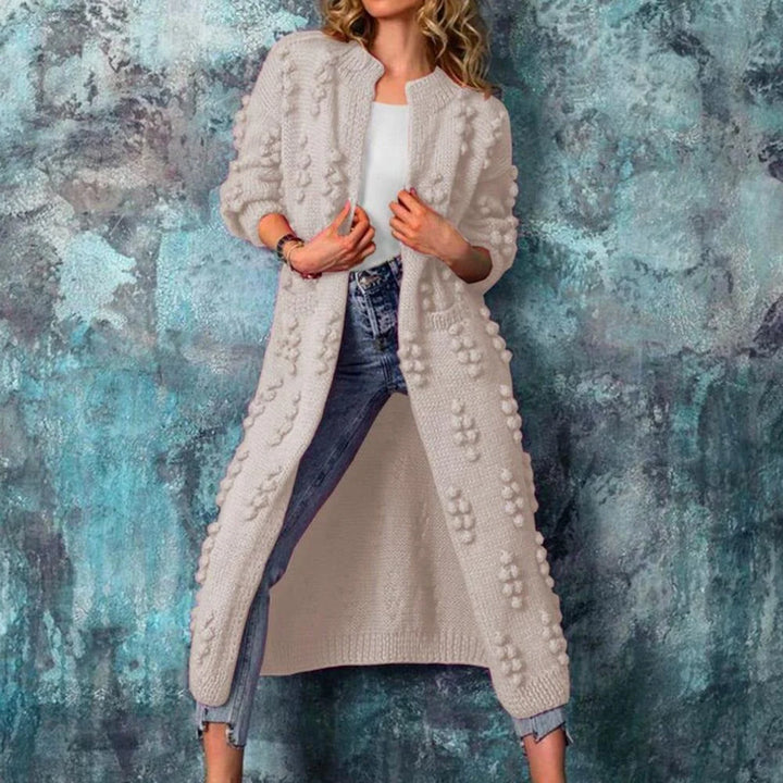 Laura | Lange Strickjacke Trenchstil 0