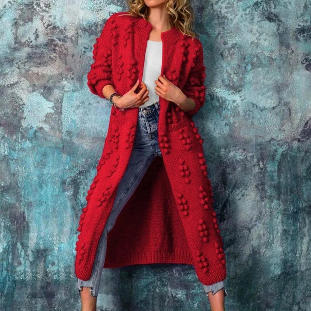 Laura | Lange Strickjacke Trenchstil 3