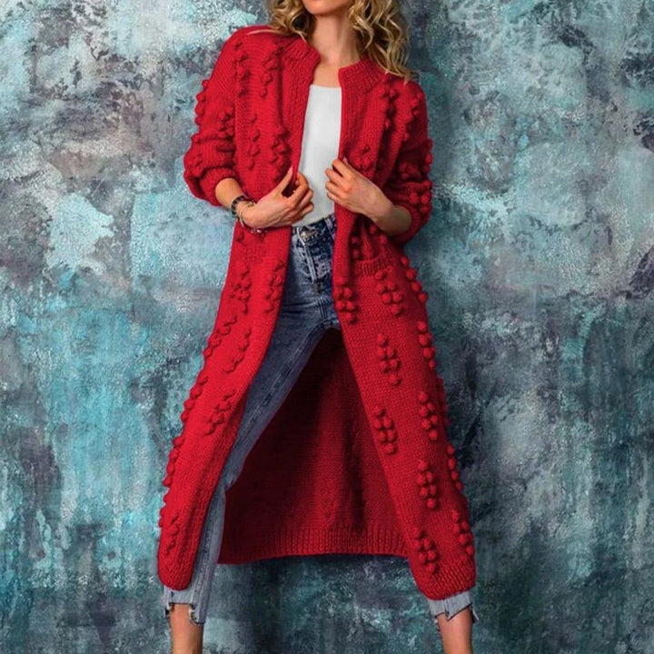 Laura | Lange Strickjacke Trenchstil 3