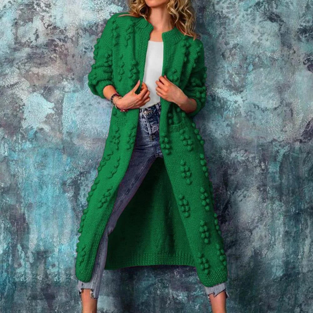 Laura | Lange Strickjacke Trenchstil 4