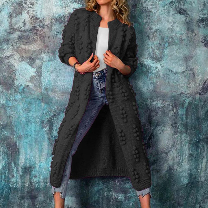 Laura | Lange Strickjacke Trenchstil 5