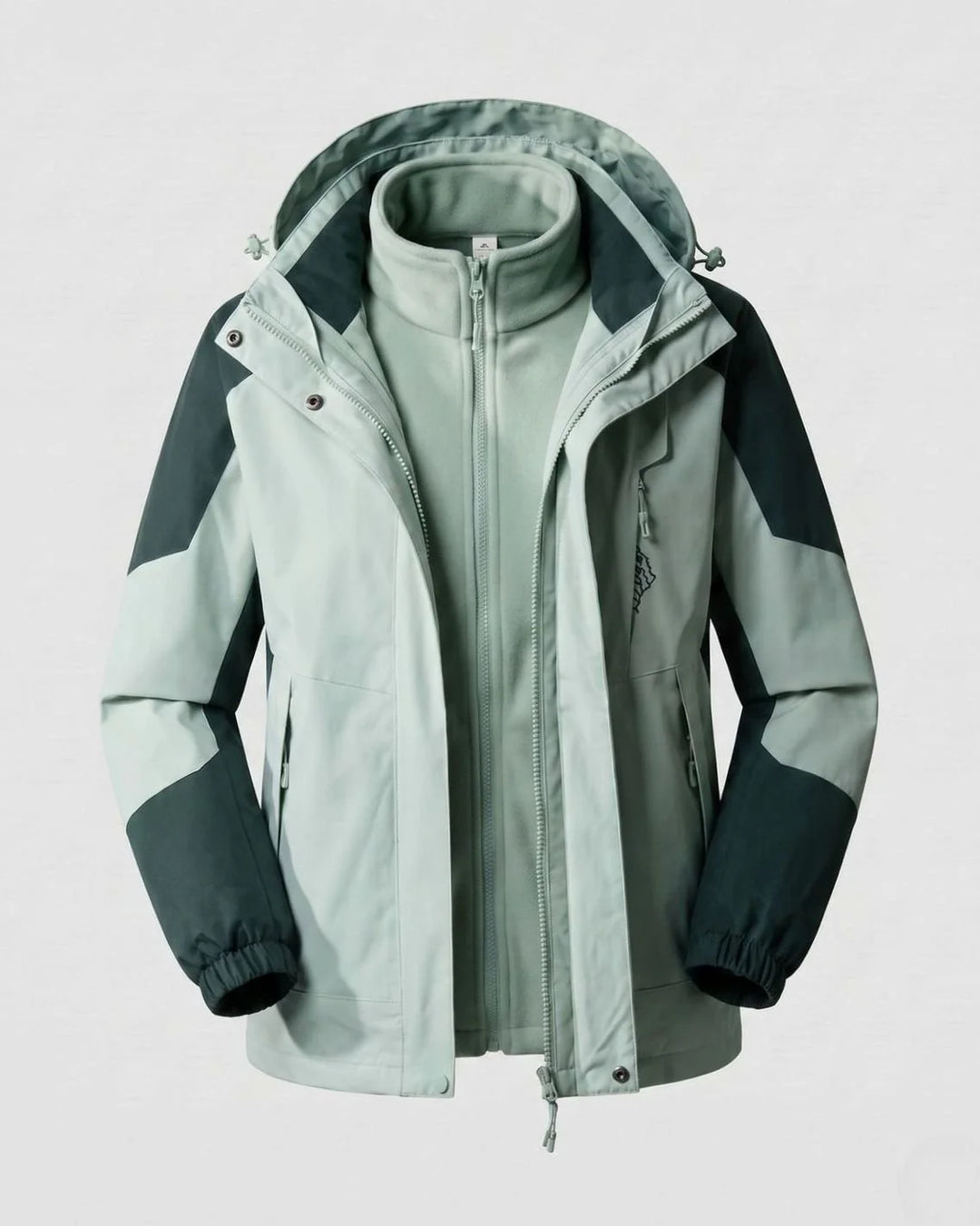 Luisa | Damen Wasserdichte Outdoor-Jacke mit Kapuze Atmungsaktiv Zweilagig 20