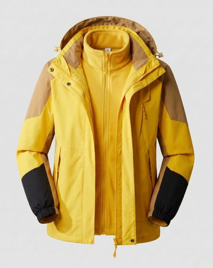 Luisa | Damen Wasserdichte Outdoor-Jacke mit Kapuze Atmungsaktiv Zweilagig 24