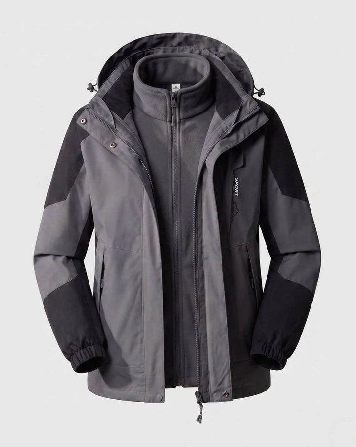 Luisa | Damen Wasserdichte Outdoor-Jacke mit Kapuze Atmungsaktiv Zweilagig 29