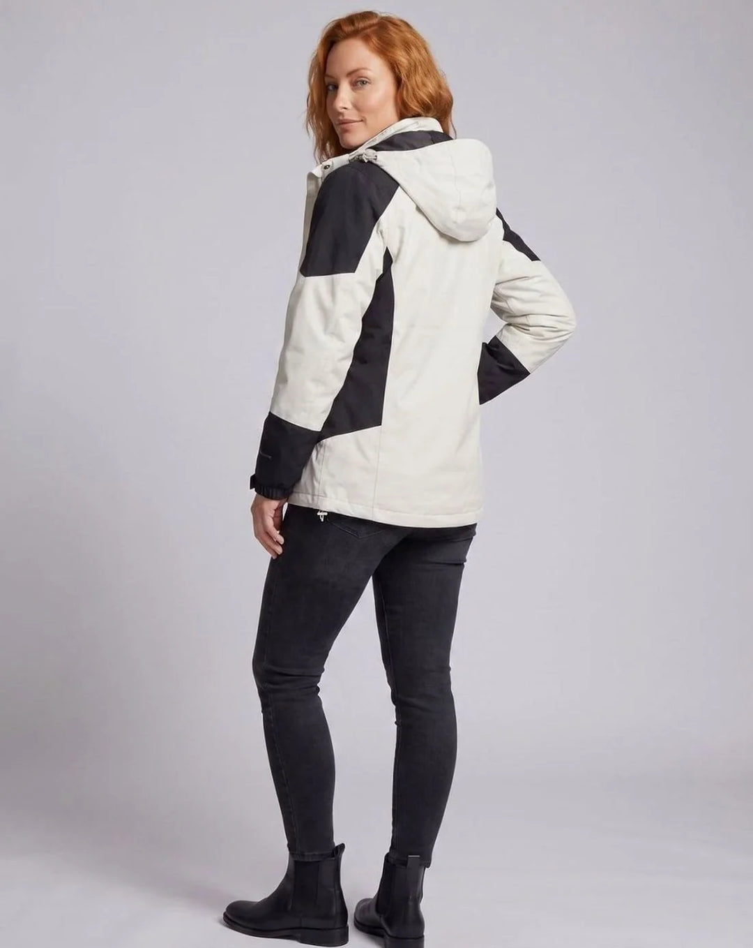Luisa | Damen Wasserdichte Outdoor-Jacke mit Kapuze Atmungsaktiv Zweilagig 4