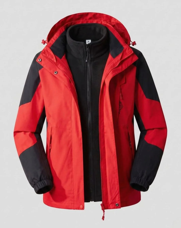 Luisa | Damen Wasserdichte Outdoor-Jacke mit Kapuze Atmungsaktiv Zweilagig 8