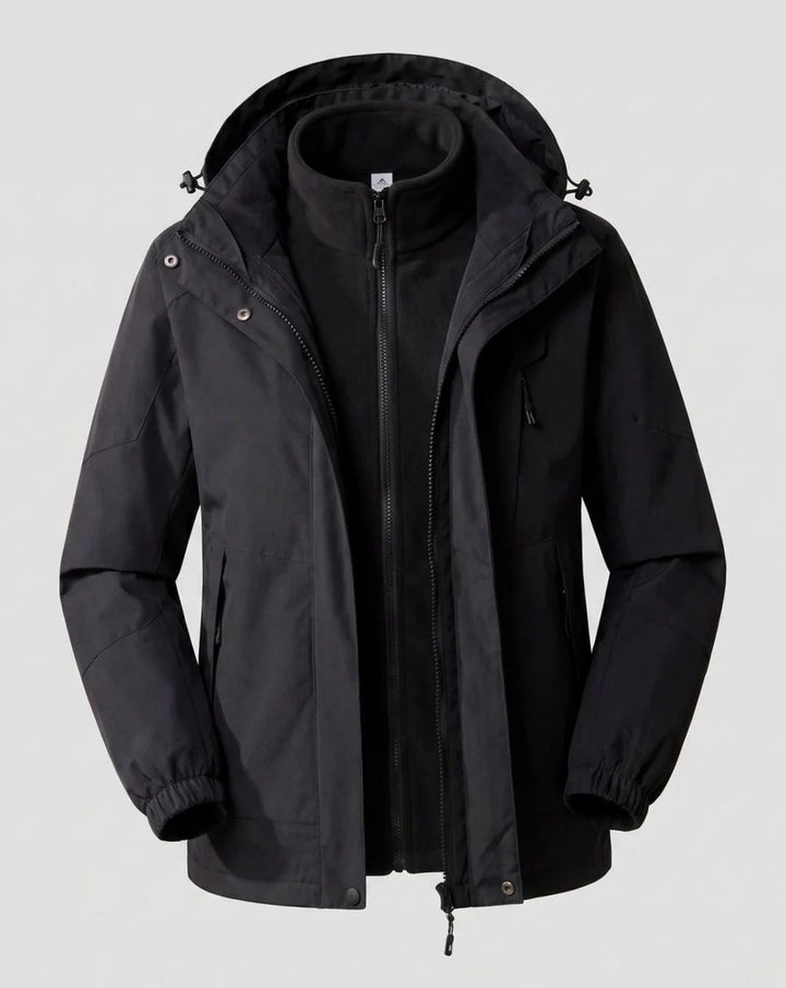 Luisa | Damen Wasserdichte Outdoor-Jacke mit Kapuze Atmungsaktiv Zweilagig 9