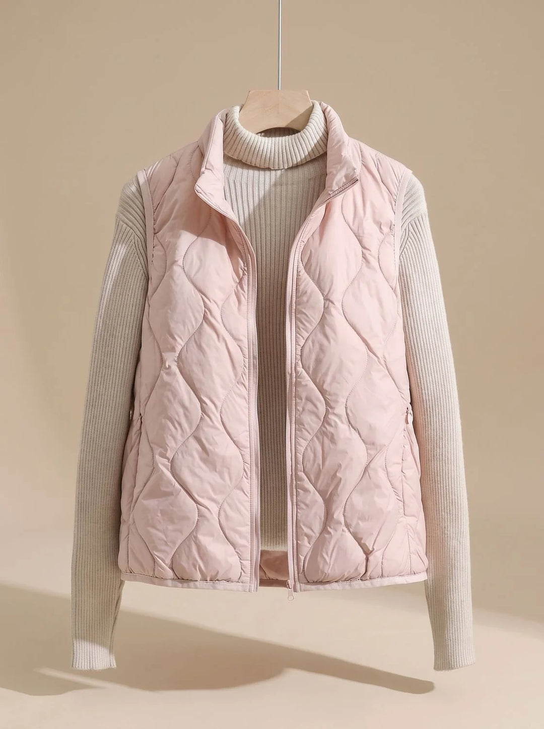 Marlene | Damen Steppweste Bodywarmer mit Stehkragen und Taschen 4