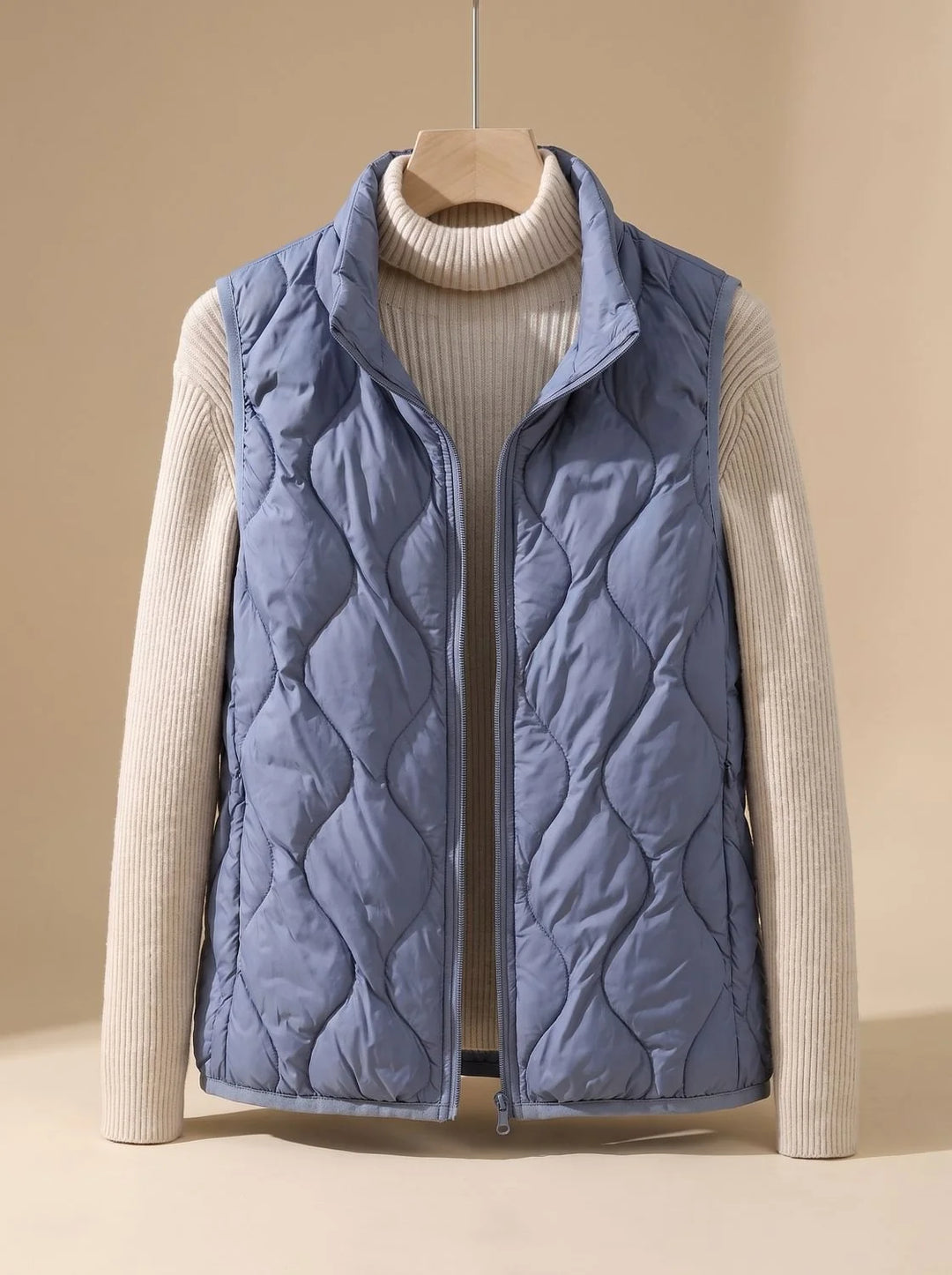 Marlene | Damen Steppweste Bodywarmer mit Stehkragen und Taschen 5