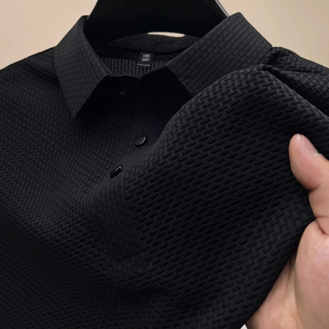 Simon | Herren Knitterfreies Kurzarm-Poloshirt mit Klassischem Kragen 0