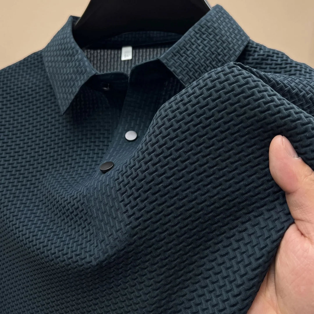 Simon | Herren Knitterfreies Kurzarm-Poloshirt mit Klassischem Kragen 1