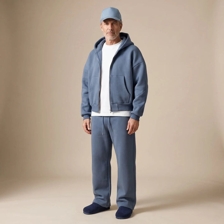 Simon | Herren Oversize Trainingsanzug Zweiteiliges Hoodie-Set 1