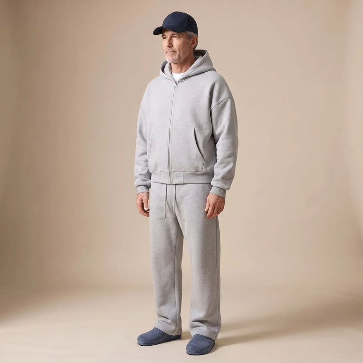 Simon | Herren Oversize Trainingsanzug Zweiteiliges Hoodie-Set 5