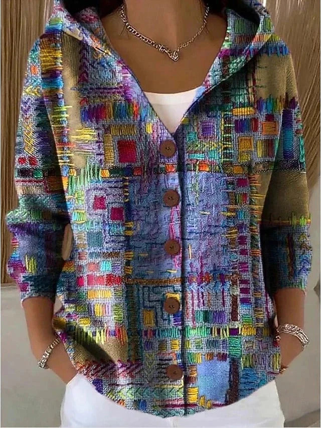 Strickjacke Damen | Mit Knopfleiste & Auffälligem Design 0