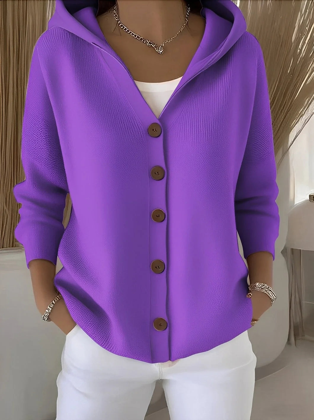 Strickjacke Damen mit Kapuze | Weich & Komfortabel 5